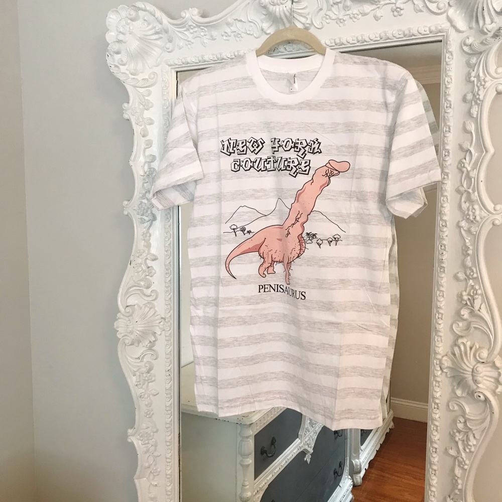 PENISAURUS Funny Dinosaur T-Shirt Top
